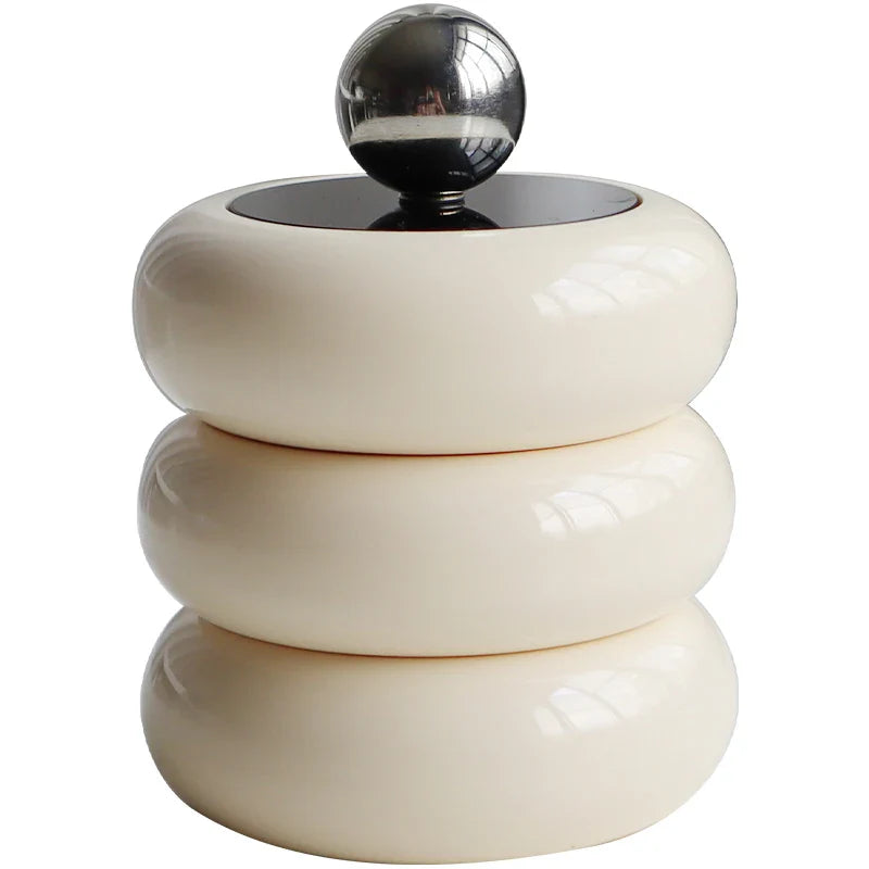 CeramiLux Kreatywny Ceramiczny Słoik do Przechowywania z Pokrywką