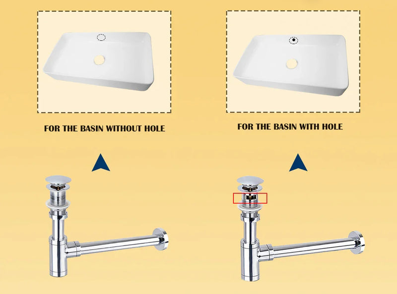 AquaStop Luxe Miedziana Bezwonna Syfon & Odpływ Pop-Up