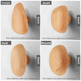 NordicPebble Lity Drewniany Hak Ścienny