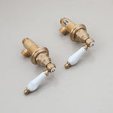 AquaVintage 3-Strumieniowa Kran Łazienkowy do Zlewu – Klasyczny Luksus w Stylu Antyczna Miedź