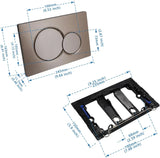 Przycisk spłukujący do toalety | Elegancki Design | Wysokiej Jakości Tworzywo Sztuczne i Metal