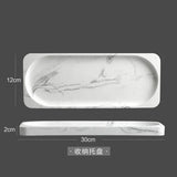 Czteroczęściowy zestaw akcesoriów łazienkowych – Wygląd marmuru