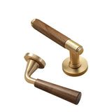 Walnoir Retro Drewniany Zamek do Drzwi