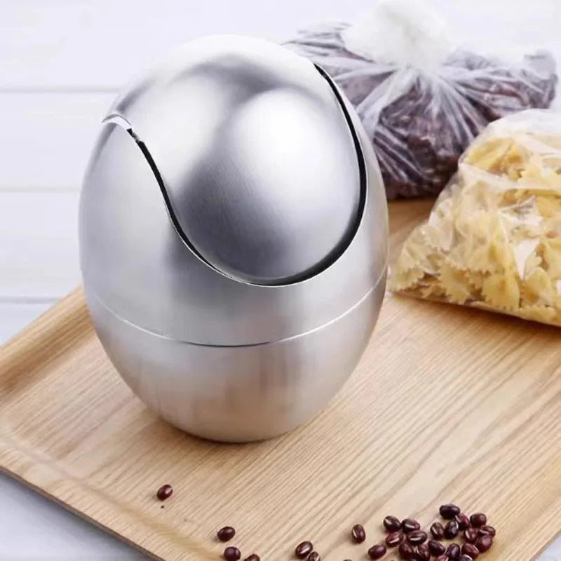 LuxBin Mini Kosz na Śmieci ze Stali Nierdzewnej