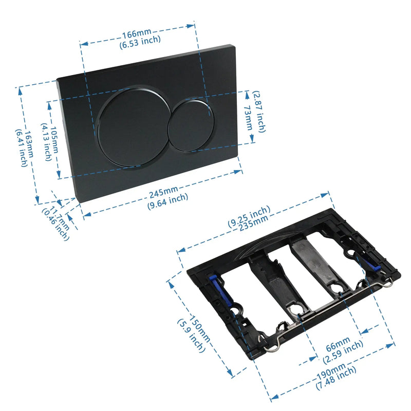 Podwójna Płyta Szpulowa Czarna | W zestawie Ramka & Zestaw Dźwigni Szpulowych