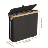 RollGuard Elegancki Kosz na Papier Toaletowy z Pokrywą