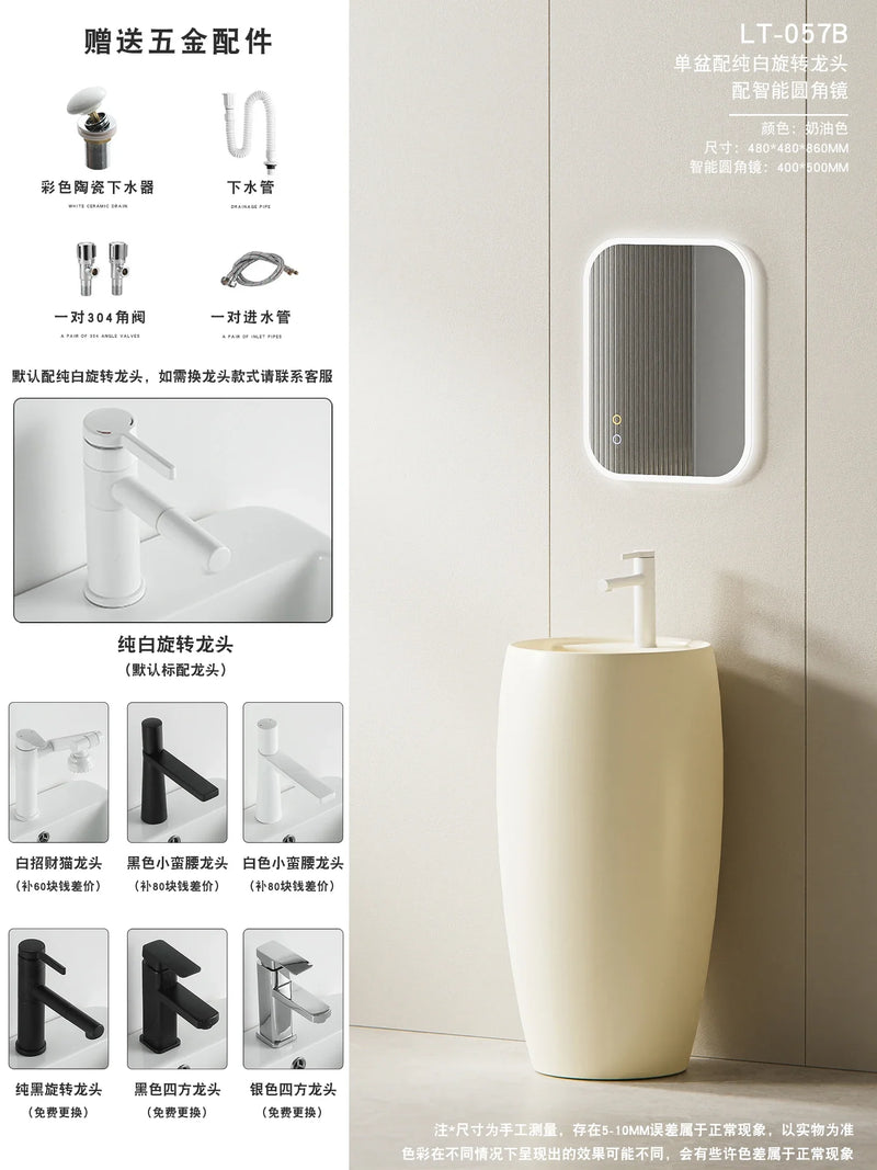 Keramiczna Okładzina Blatu Umywalki | Otwór na Baterię Haplopore