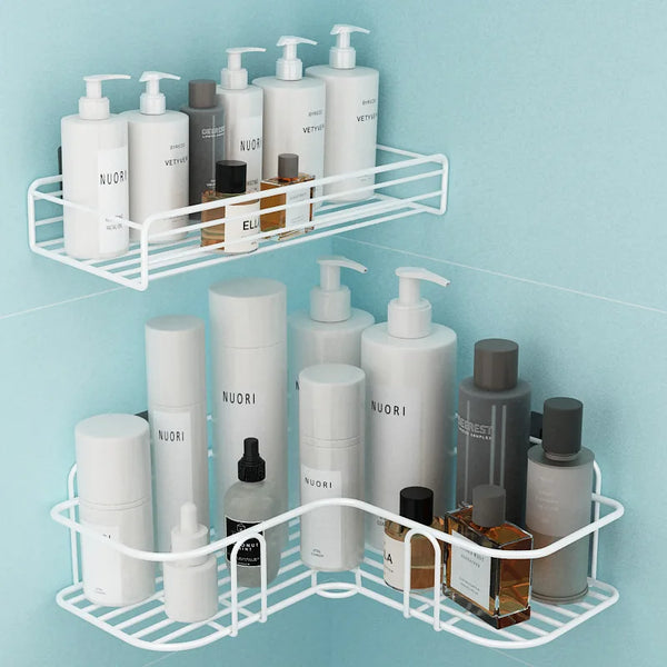 WallPro – Narożna Półka Łazienkowa i Kuchenna do Montażu na Ścianie