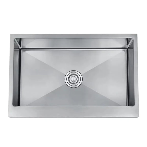 Ręcznie wykonany zlewozmywak ze stali nierdzewnej – Kwadratowy | Nowoczesny design