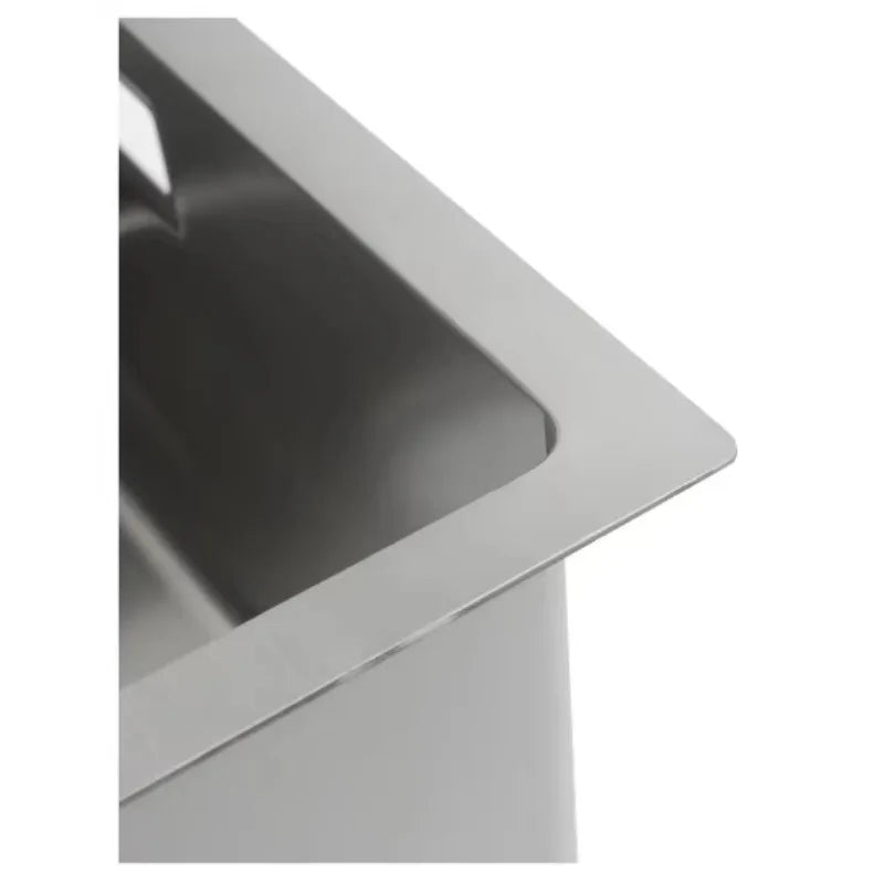 Ręcznie wykonany zlewozmywak ze stali nierdzewnej – Kwadratowy | Nowoczesny design