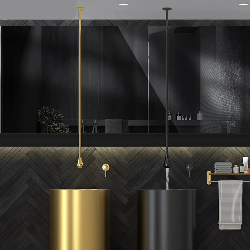 Luksusowa mosiężna bateria sufitowa