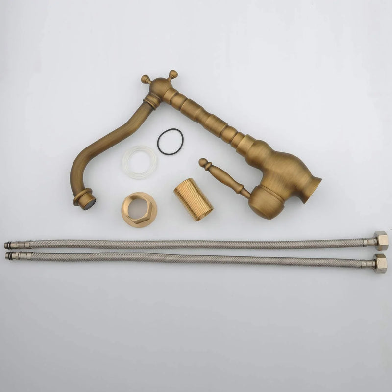 BronzoClassica Antyczna Mosiądzowa Bateria Kuchenna