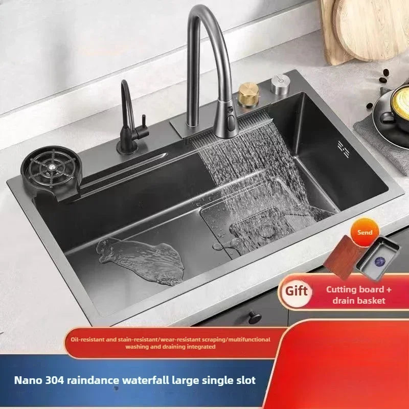 Akcesoria kuchenne Zlewozmywak Duży Wzmacniany Zlewozmywak Jednokomorowy Zlewozmywak do Warzyw