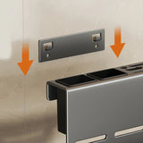 ChefSpace Ścienny Uchwyt na Noże z Organizerem na Deskę do Krojenia