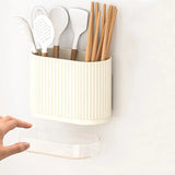 Organix – Wielofunkcyjny organizer sztućców z odpływem i montażem naścienny (Bez wiercenia)