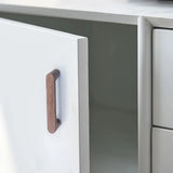 Drewniany guzik meblowy – z drewna bukowego lub orzechowego | Uroczy design | W zestawie śruby