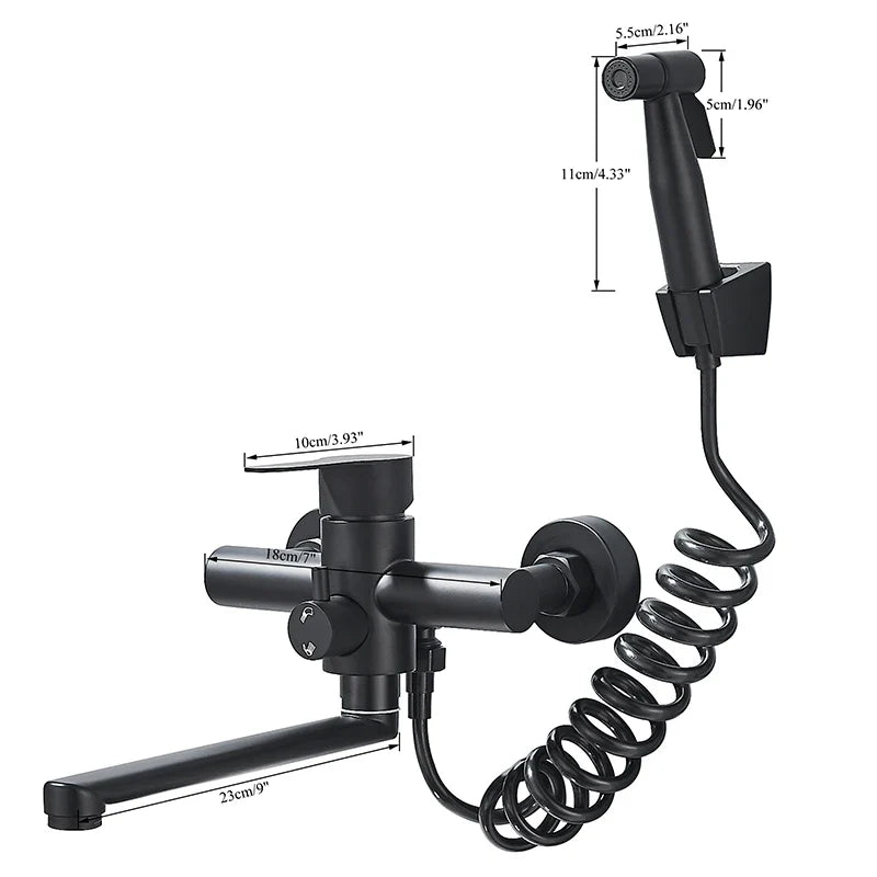 AquaPro DuoJet Kran ścienny