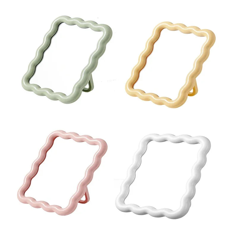 CremaWave Falisty Pulpitowy i Ręczny Lusterko do Makijażu