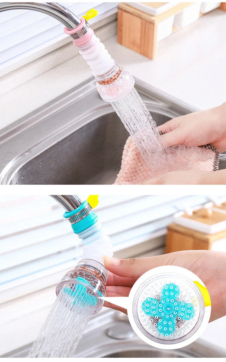 EcoStream 360 – Uniwersalna Oszczędzająca Wodę Nakładka na Kran z Obrótową Dyszą