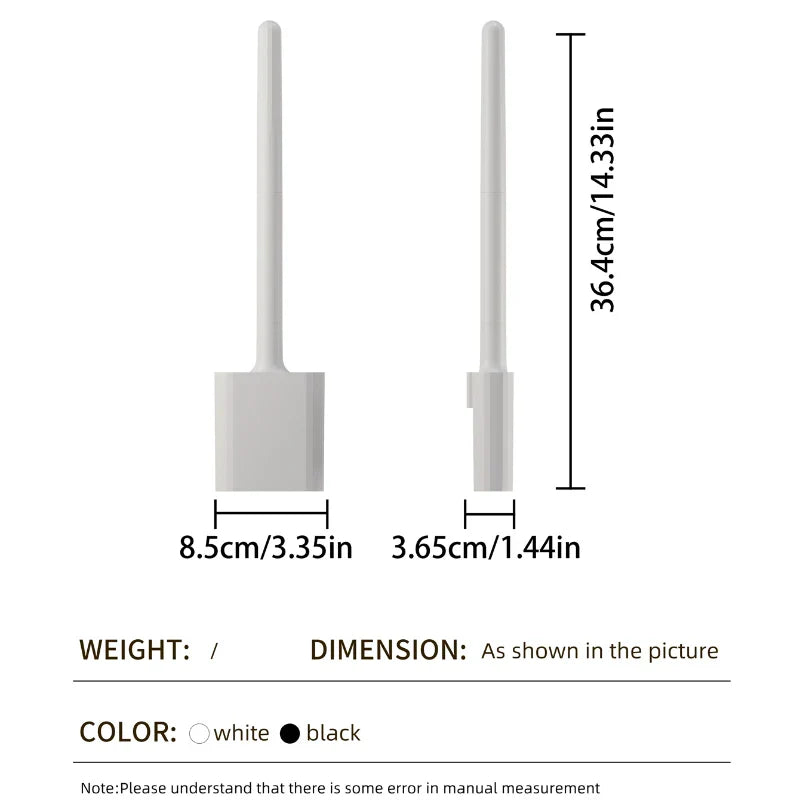 EcoBrush Black – Czarna Szczotka Toaletowa | Przyjazna dla Środowiska & Nowoczesny Design