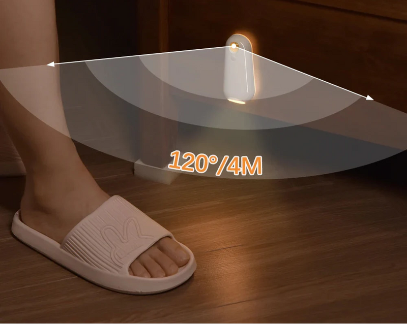 GlowLoo RGB Toaleta Nocna Lampa – Czujnik Ruchu LED z 7 Kolorami i Ładowalną Baterią