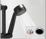 AquaJet Czarny Mosiądz Zawór Ścienny z Boczną Wylewką