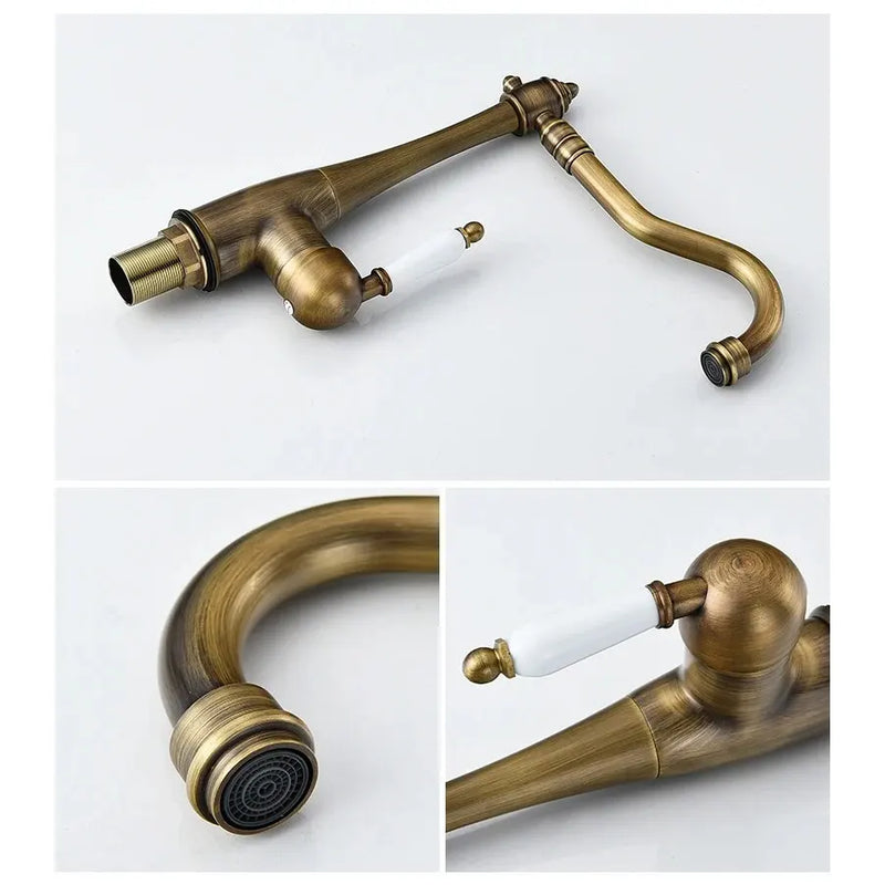 Klasyczny Mieszacz | Szlifowany Nikiel | Ciepła i Zimna Woda | Pojedyncza Gałka