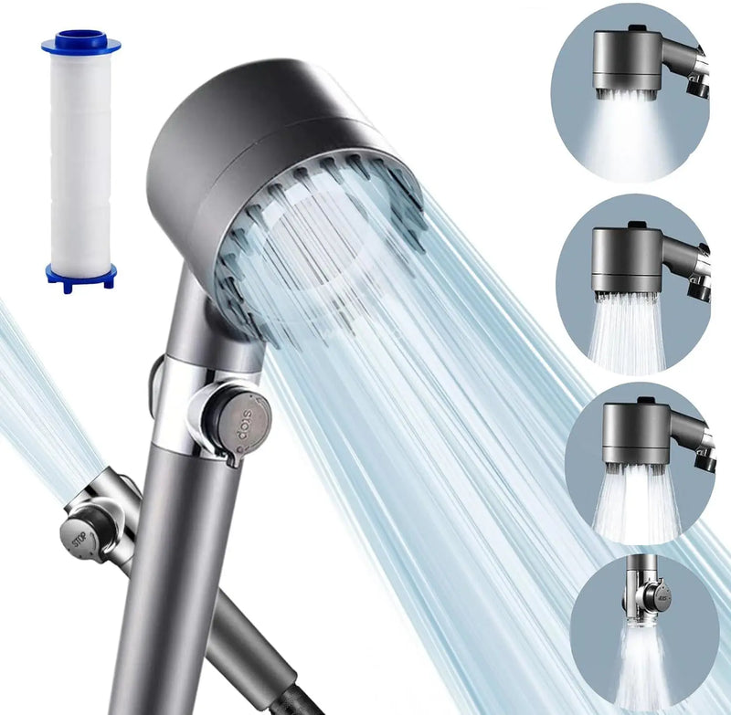 Filtr do pielęgnacji skóry Słuchawka prysznicowa – 3 Tryby | Oszczędzający wodę i Pielęgnujący