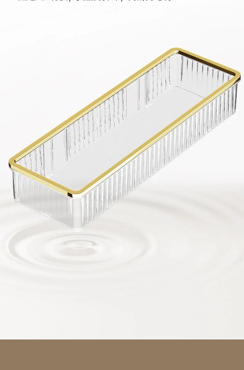 ClearSpace Przezroczysty Narożny Regał Bez Wiercenia