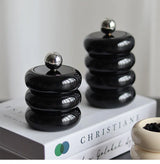 CeramiLux Kreatywny Ceramiczny Słoik do Przechowywania z Pokrywką