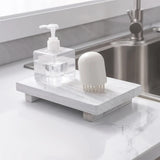 RustiTray – Drewniana Podwyższona Ozdobna Podstawka do Przechowywania