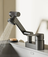 AquaTwist Duo-Flex – Zlewozmywakowa Bateria Wahaczowa 360° z Dwoma Uchwytami