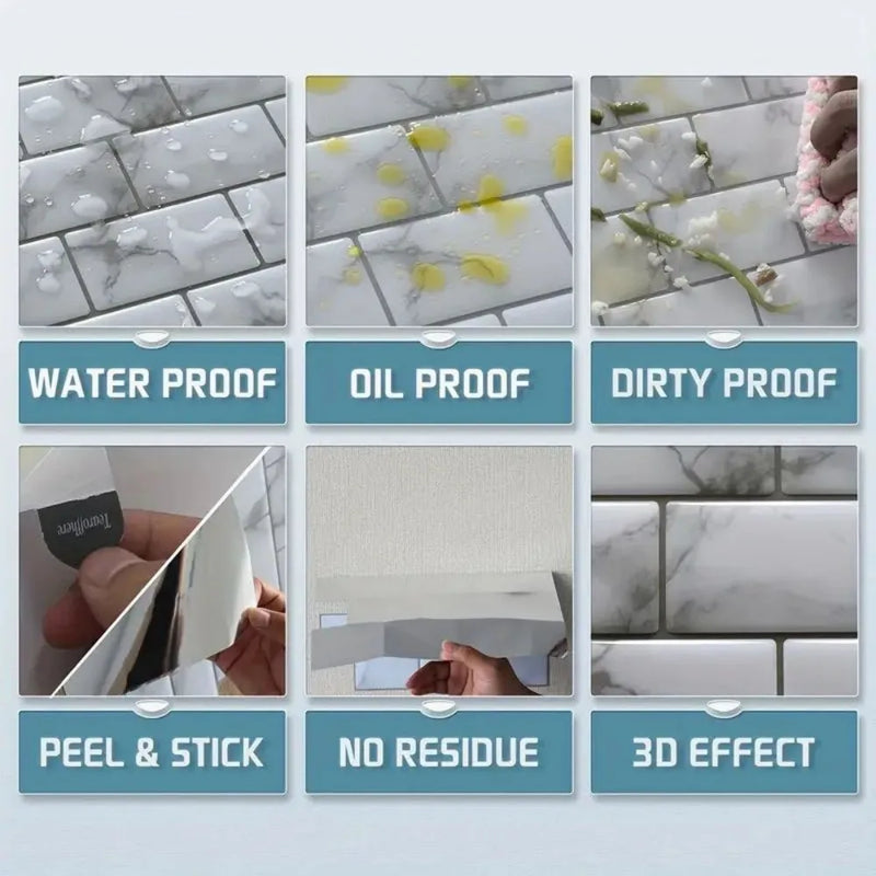 TileLux – Samoprzylepne Naklejki na Płytki (5/10/20 Sztuk)