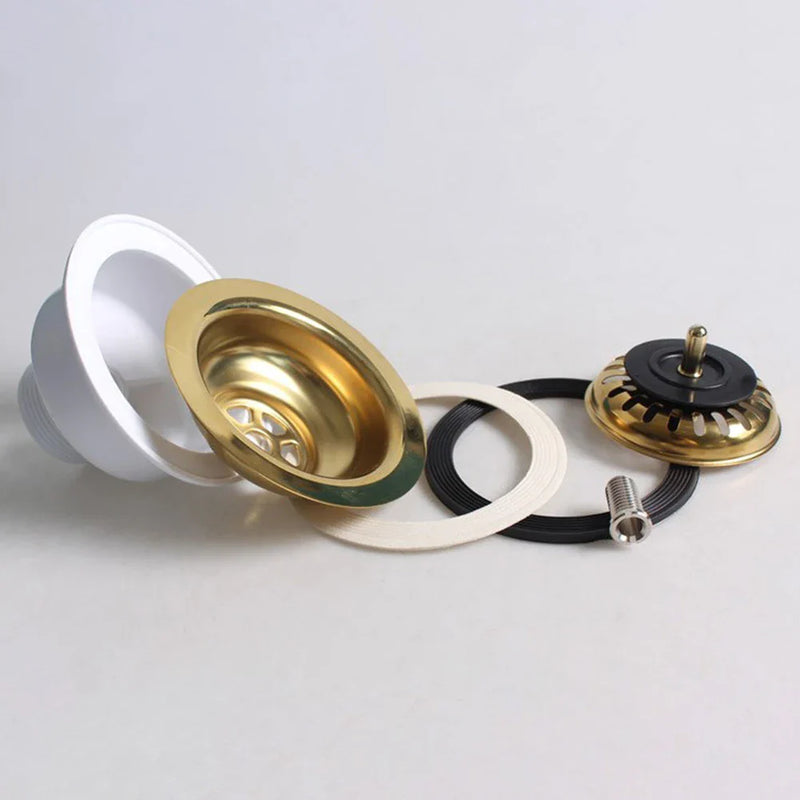 Aurelio Złoty Kolor Stalowy Zlewowy Korek – 114mm Luksusowa Sito Odpływowe