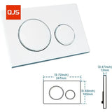 Toaletowy przycisk spłukujący | Podwójna funkcja spłukiwania | Kompatybilny z Geberit Sigma 20