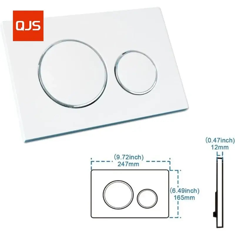 Toaletowy przycisk spłukujący | Podwójna funkcja spłukiwania | Kompatybilny z Geberit Sigma 20