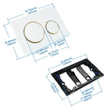 Empyreal Dwufunkcyjny Przycisk Spłukujący Toalety | Kompatybilny z Geberit Sigma 20/30/UP300/UP320