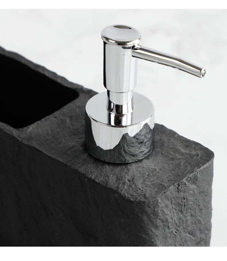 StoneTouch Dozownik do mydła z uchwytem na gąbkę