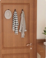 NordicWood – Samoprzylepne Drewniane Wieszaki z Orzecha Włoskiego