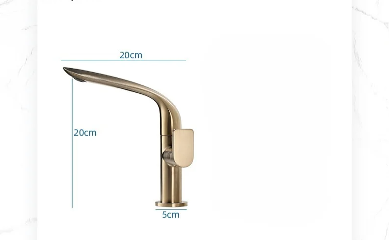 AquaLux Zlewozmywakowa Bateria – Obrotowy Luksusowy Zimno-Ciepły Kran z Obudową z Mosiądzu
