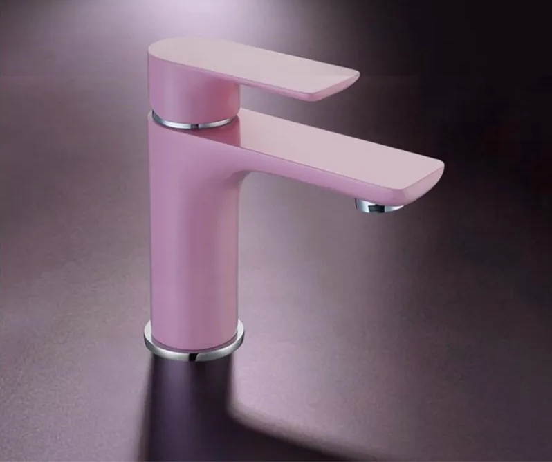 Amora Elegancka Bateria Umywalkowa z Mosiądzu – Regulacja Ciepłej i Zimnej Wody