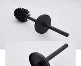 SteelClean Luxe Szczotka Toaletowa z Uchwytem Ściennym – Czarny Design ze Stali Nierdzewnej