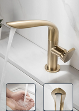 AquaLux Zlewozmywakowa Bateria – Obrotowy Luksusowy Zimno-Ciepły Kran z Obudową z Mosiądzu