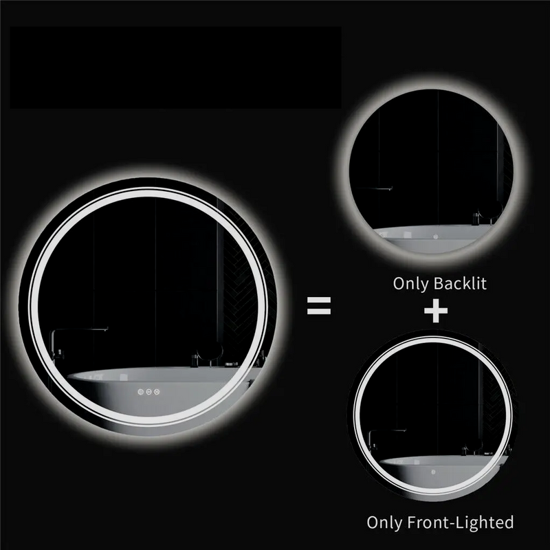 LUVODI Okrągły Inteligentny LED Lustro Łazienkowe