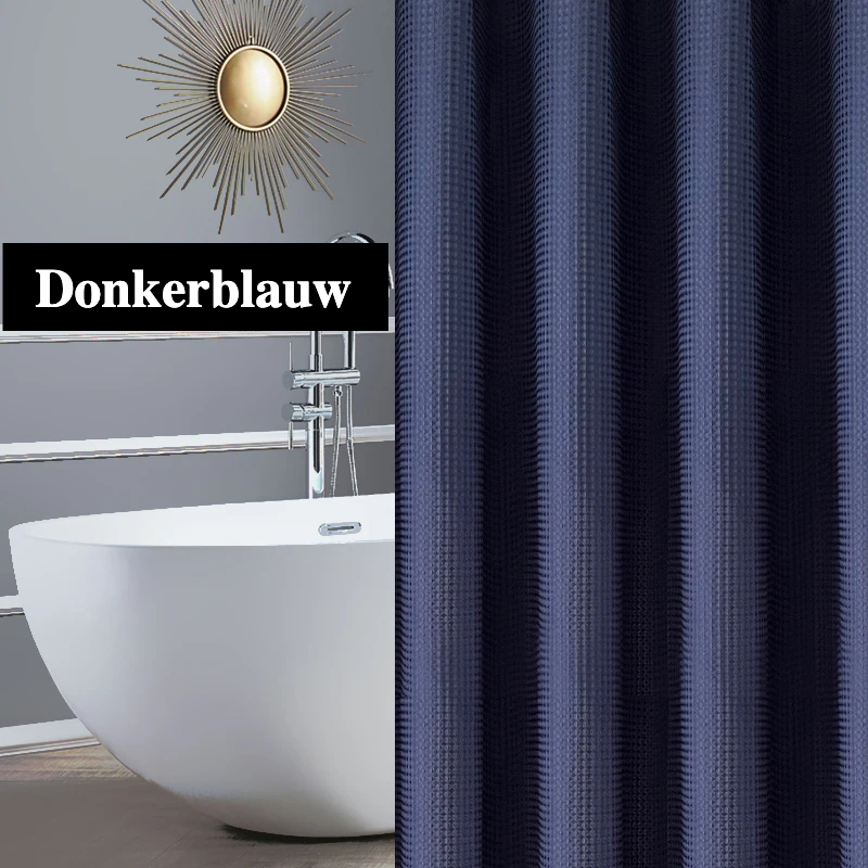 AquaWafel Luxe Zasłona Prysznicowa – Ekstra Gruby Wzór Wafelkowy