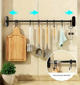 CookEase Organizer Ścienny do Kuchni – Wielofunkcyjny Organizer na Pokrywki, Łopatki & Akcesoria Kuchenne