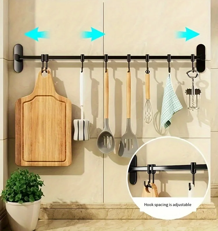 CookEase Organizer Ścienny do Kuchni – Wielofunkcyjny Organizer na Pokrywki, Łopatki & Akcesoria Kuchenne