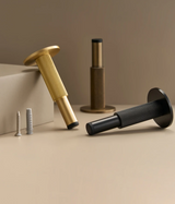 Nurlin Mosiężny Zatrzask do Drzwi z Rowkowaniem