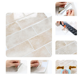 ABPP Beżowe Kamienne Płytki Podłogowe Tegelstickers