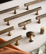 Nurlin Masywny Antyczny Mosiężny Uchwyt do Mebli